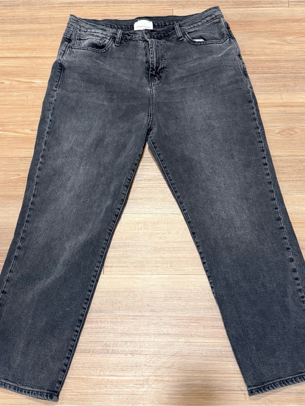 Habitual Women's Straight Leg Jeans in Faded Black